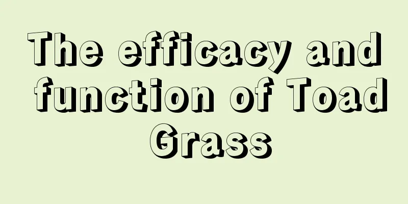 The efficacy and function of Toad Grass