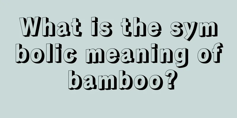 What is the symbolic meaning of bamboo?