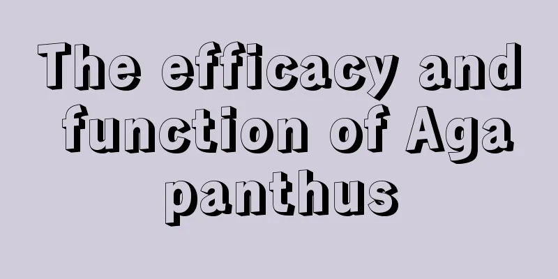 The efficacy and function of Agapanthus