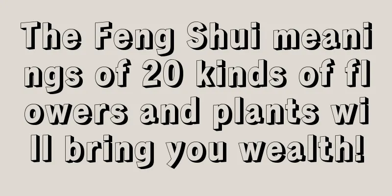 The Feng Shui meanings of 20 kinds of flowers and plants will bring you wealth!