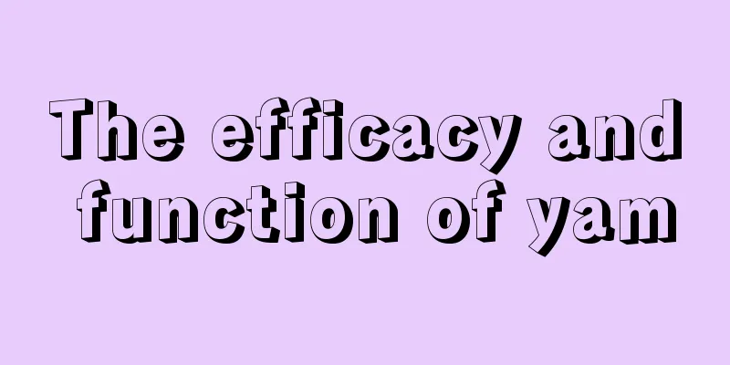 The efficacy and function of yam