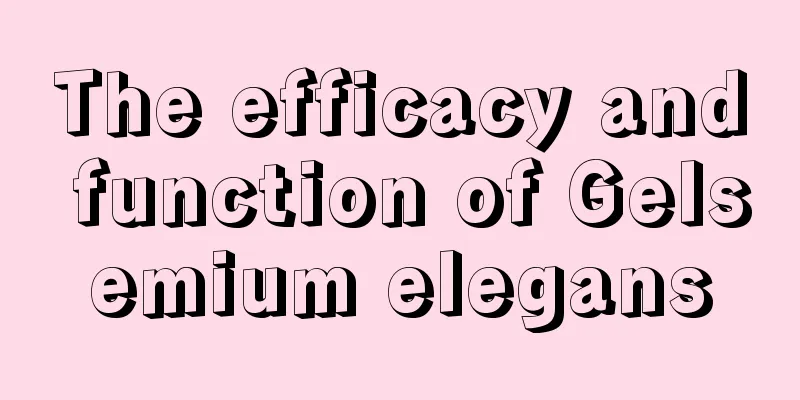 The efficacy and function of Gelsemium elegans