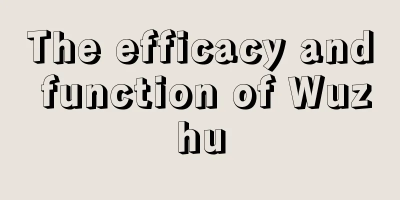 The efficacy and function of Wuzhu