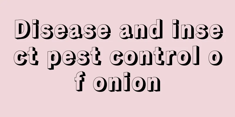 Disease and insect pest control of onion