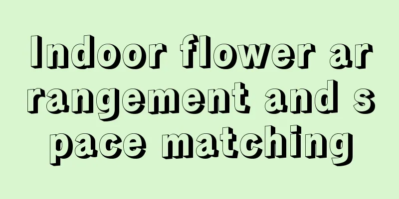 Indoor flower arrangement and space matching