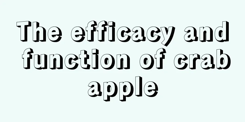 The efficacy and function of crabapple