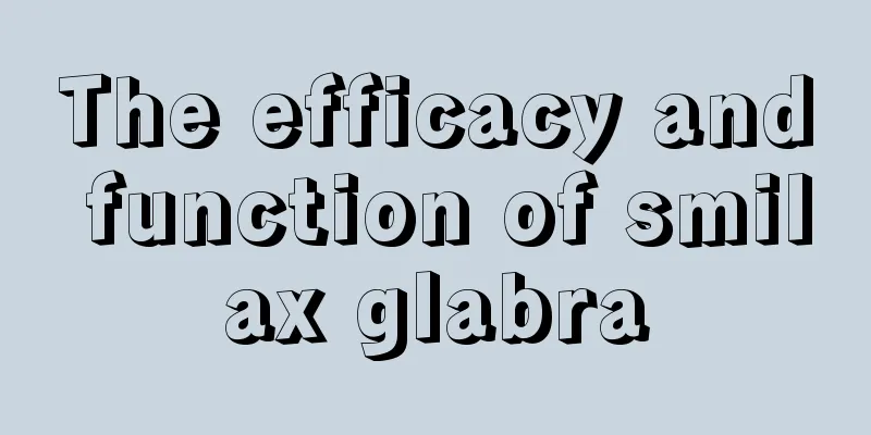 The efficacy and function of smilax glabra