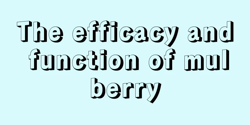 The efficacy and function of mulberry