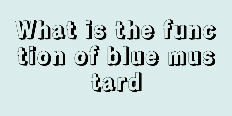 What is the function of blue mustard