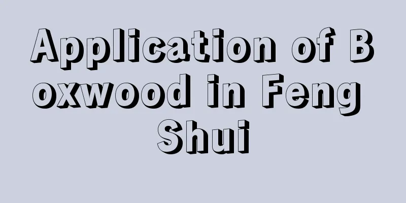 Application of Boxwood in Feng Shui