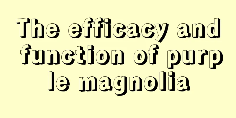 The efficacy and function of purple magnolia