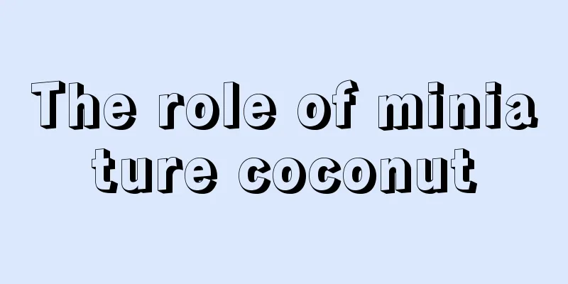 The role of miniature coconut