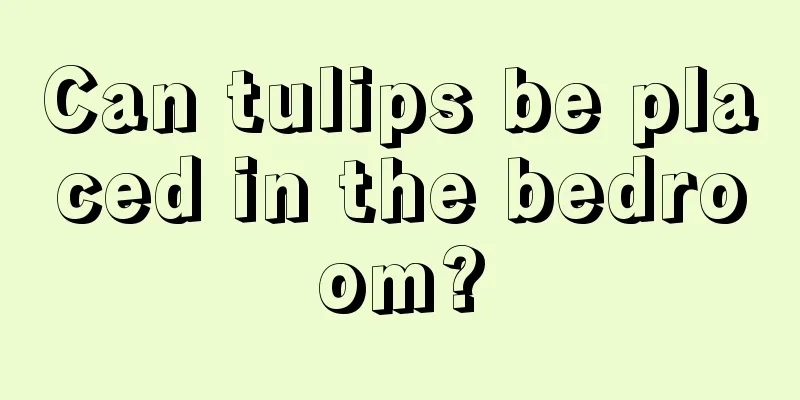 Can tulips be placed in the bedroom?