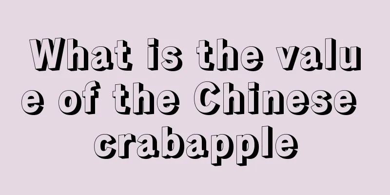 What is the value of the Chinese crabapple