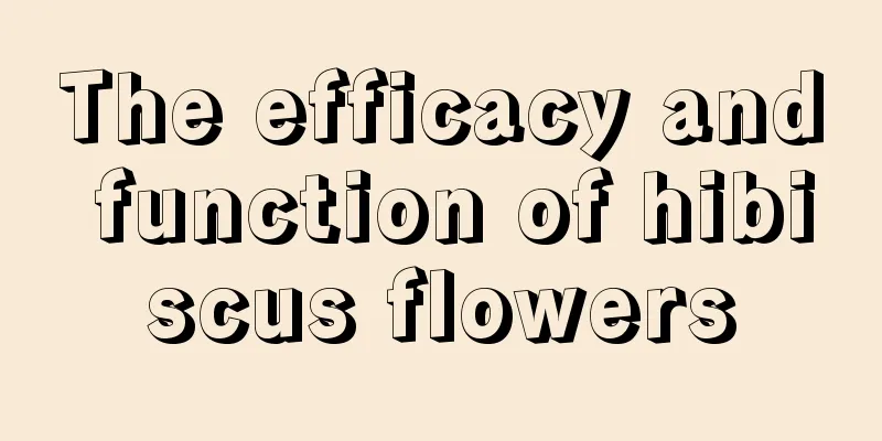 The efficacy and function of hibiscus flowers