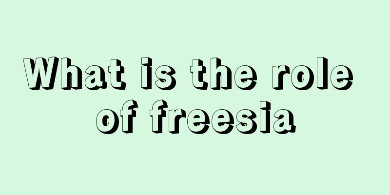 What is the role of freesia