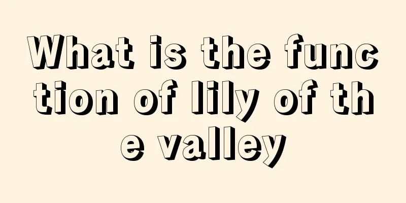 What is the function of lily of the valley