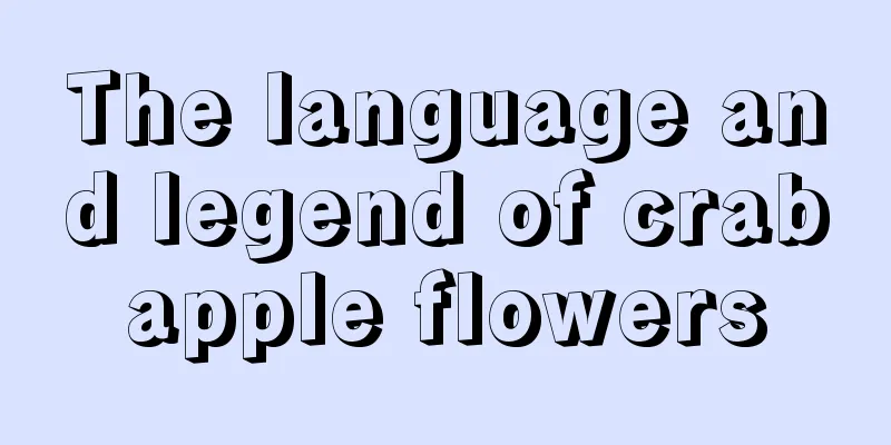 The language and legend of crabapple flowers