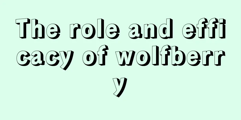 The role and efficacy of wolfberry