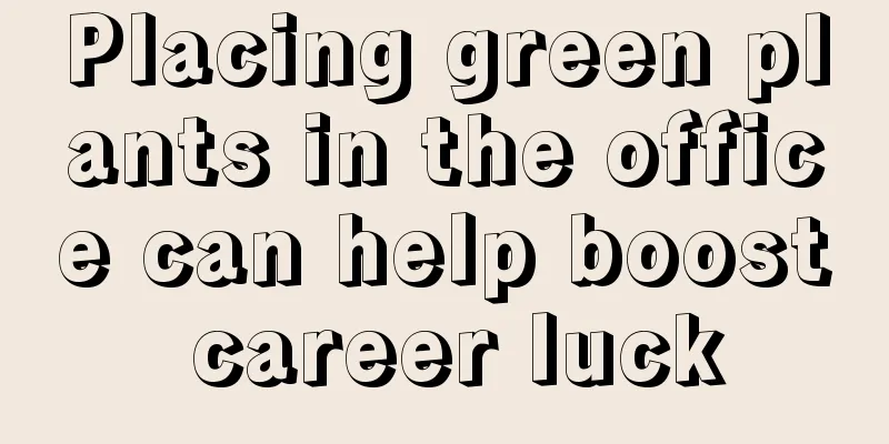 Placing green plants in the office can help boost career luck