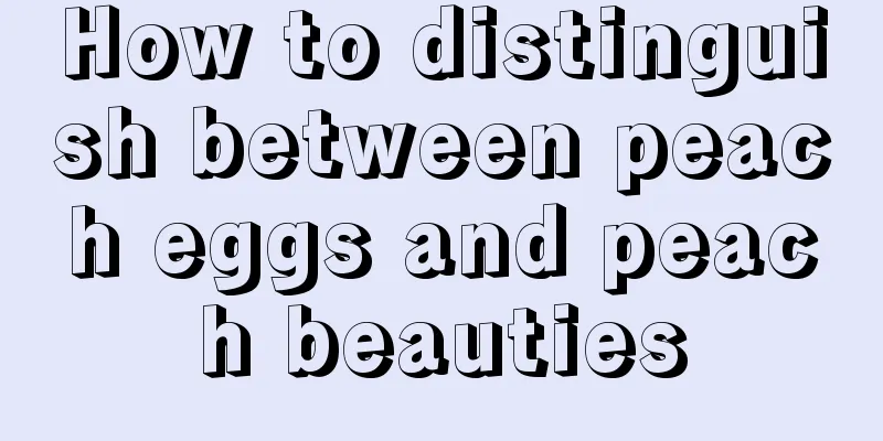 How to distinguish between peach eggs and peach beauties