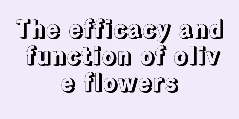 The efficacy and function of olive flowers