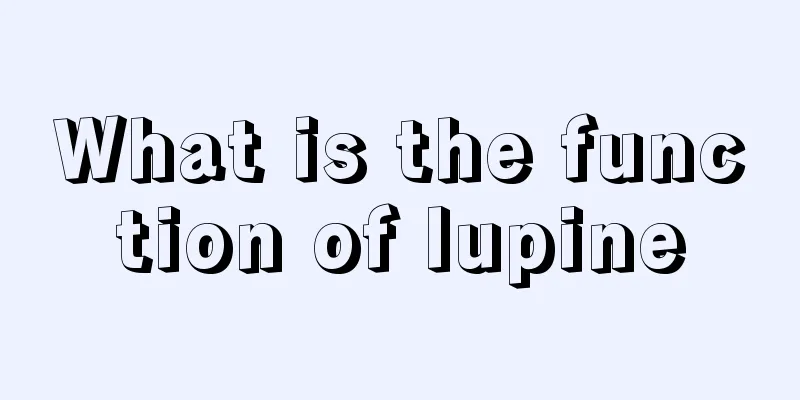 What is the function of lupine