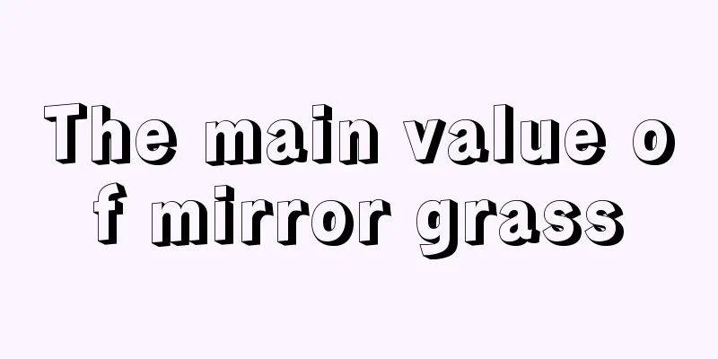 The main value of mirror grass