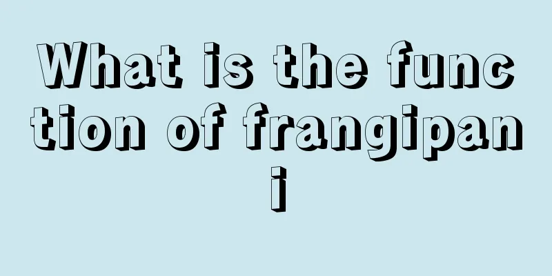 What is the function of frangipani