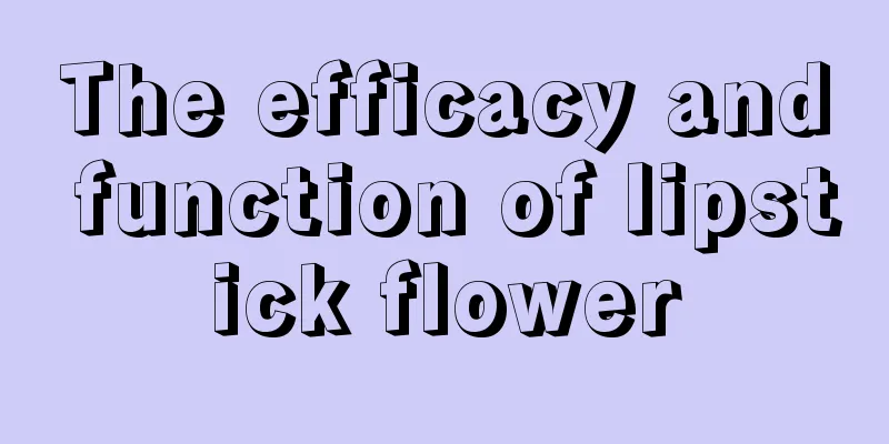 The efficacy and function of lipstick flower