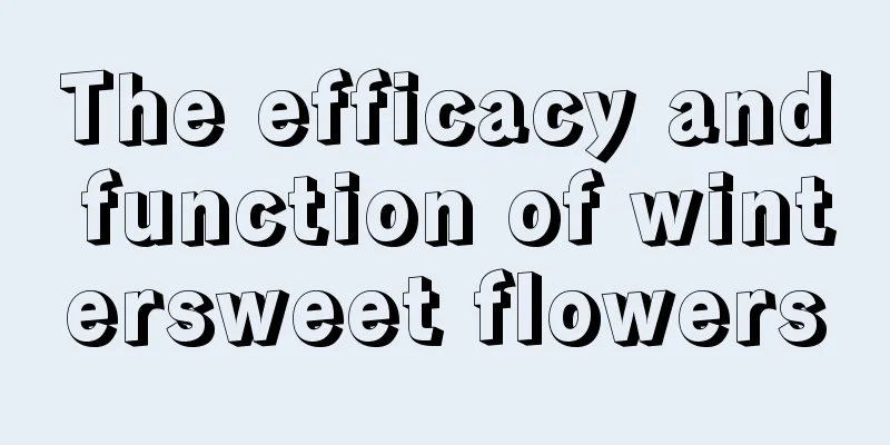 The efficacy and function of wintersweet flowers