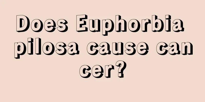 Does Euphorbia pilosa cause cancer?