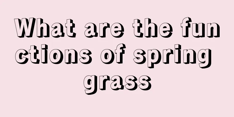 What are the functions of spring grass