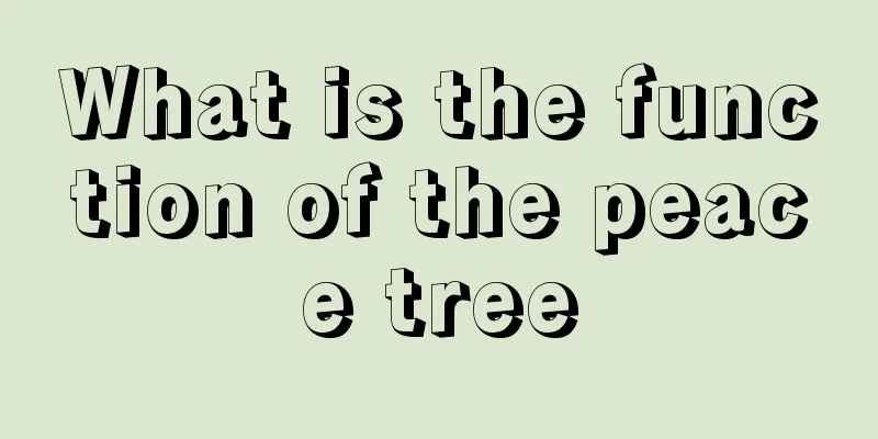 What is the function of the peace tree