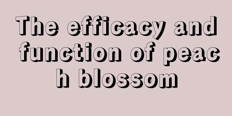 The efficacy and function of peach blossom