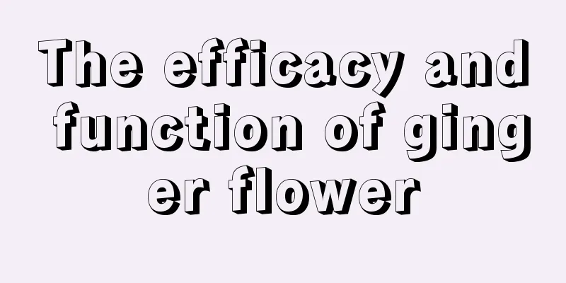 The efficacy and function of ginger flower