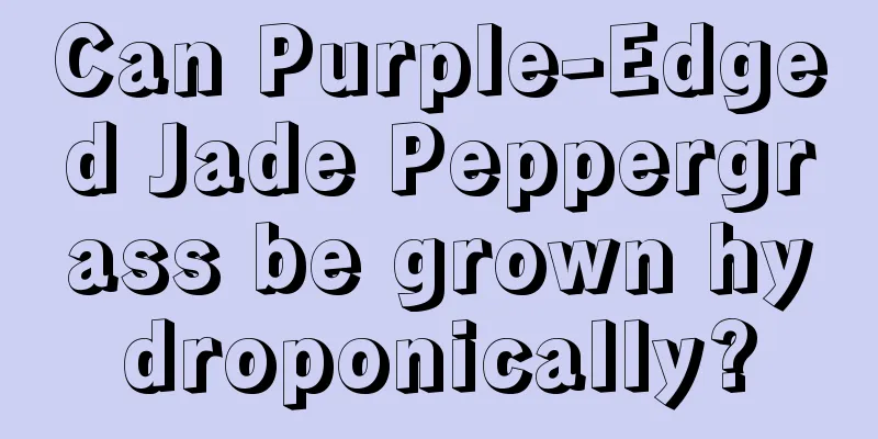 Can Purple-Edged Jade Peppergrass be grown hydroponically?