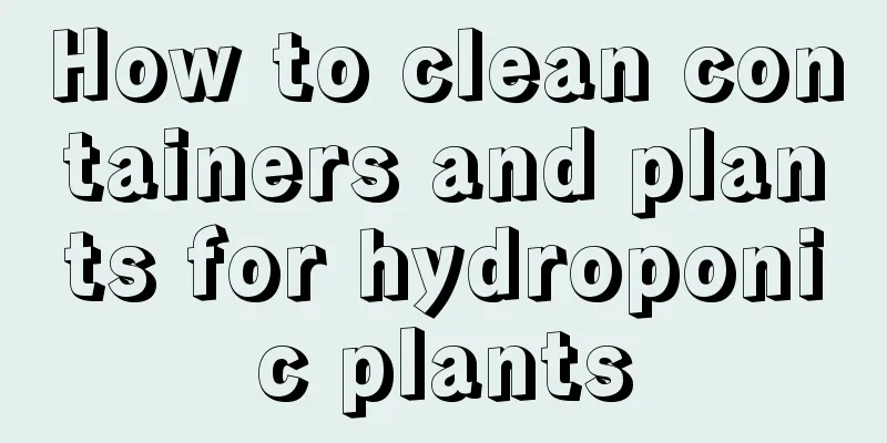 How to clean containers and plants for hydroponic plants