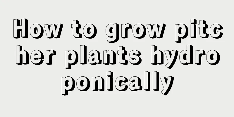 How to grow pitcher plants hydroponically