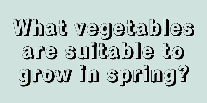 What vegetables are suitable to grow in spring?