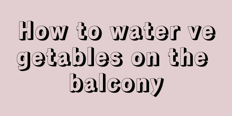 How to water vegetables on the balcony