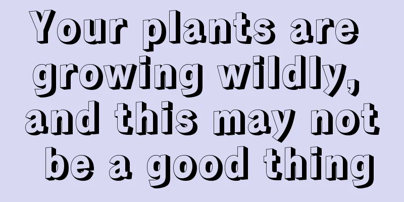 Your plants are growing wildly, and this may not be a good thing