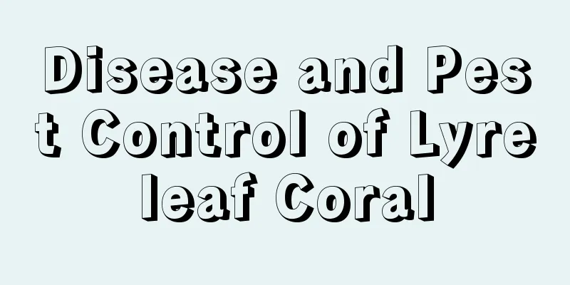 Disease and Pest Control of Lyreleaf Coral