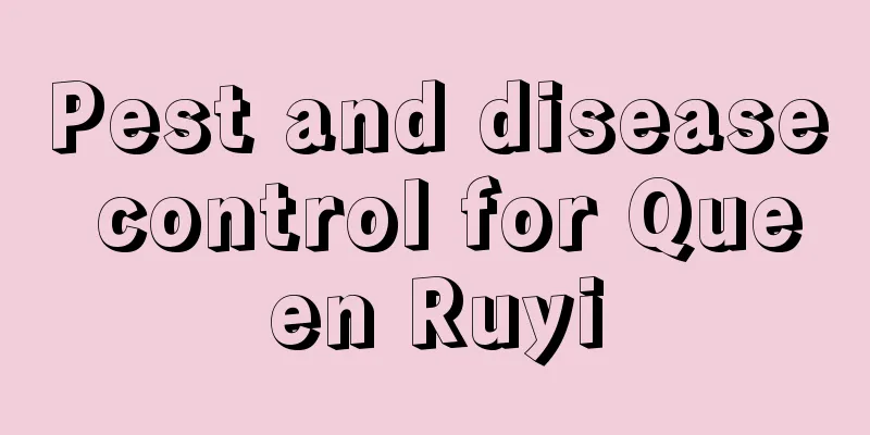 Pest and disease control for Queen Ruyi