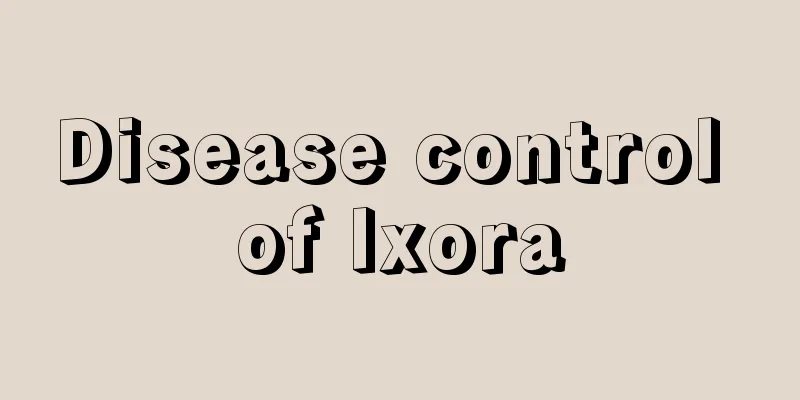 Disease control of Ixora