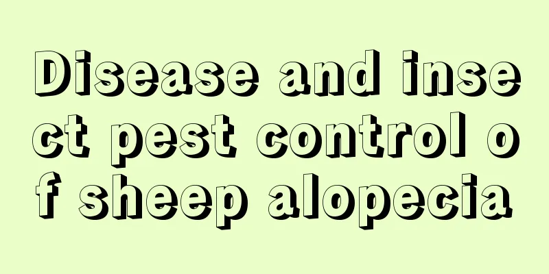 Disease and insect pest control of sheep alopecia