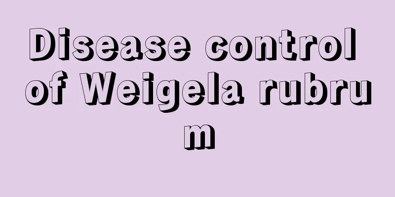 Disease control of Weigela rubrum