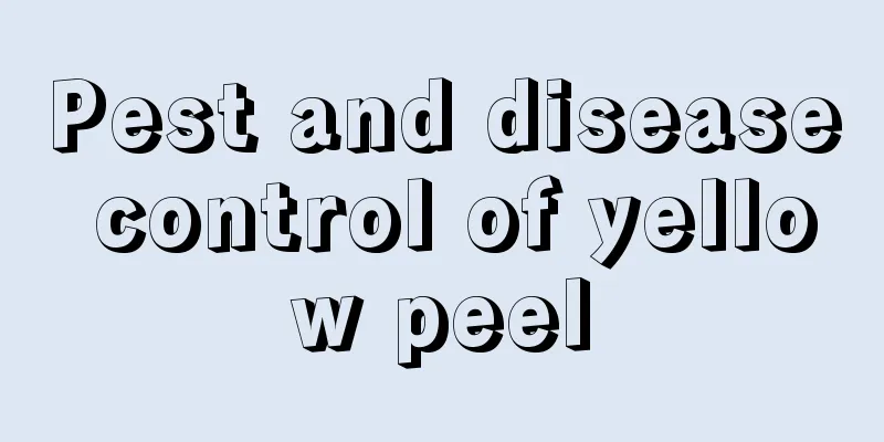 Pest and disease control of yellow peel