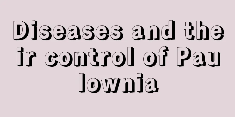 Diseases and their control of Paulownia