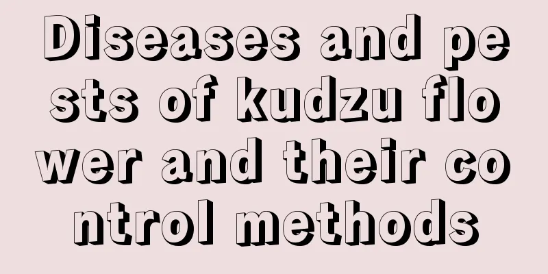 Diseases and pests of kudzu flower and their control methods